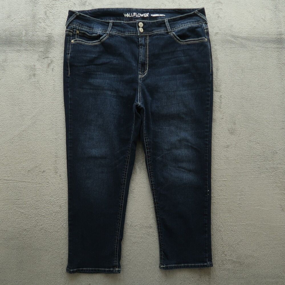 Wallflower Jeans Women's Size 22 High-Rise Luscious Curvy Fit Denim 25" Inseam
